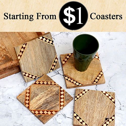 Wholesale Price: $1 for a Set of 4 Coasters