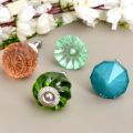 Fine cut glass knobs