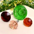 Glass diamond shape knob