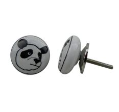 Panda Ceramic Kids Knob