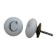 C Flat Alphabet Ceramic Cupboard Knob