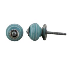 Green Striped Small Knob