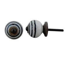 Black Striped Small Knob