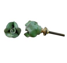 Green Small Rose Knob