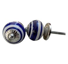 Royal Blue Rings Knob