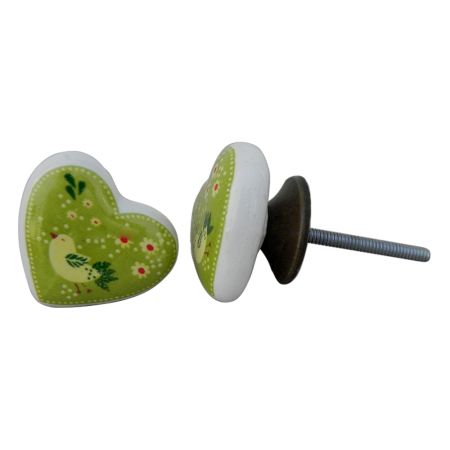Bird Heart Ceramic Knob