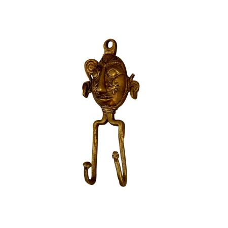 Golden Tribal Face Hooks
