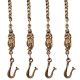 Brass swing chain bronze antique