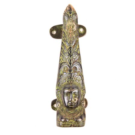 Goddess Bronze Face Long Hair Door Handle