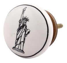 Statue Of Liberty Ceramic Knob