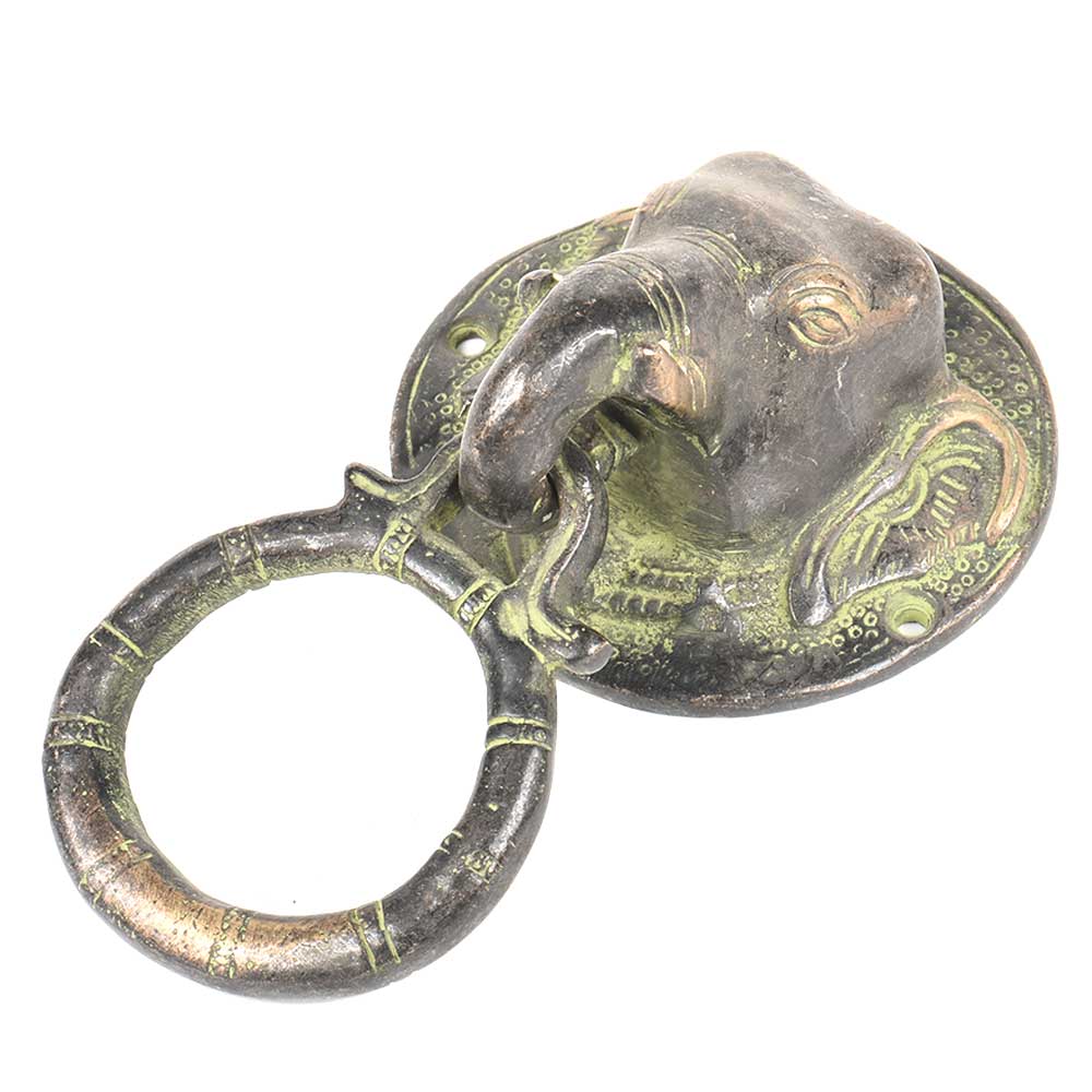 Vintage Brass Elephant Door Knocker