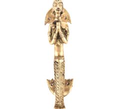 Brass Temple Figure Praying Figure Door Handle