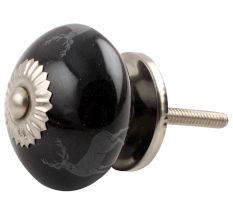 Black Standing Rein Deer Ceramic Cabinet Knob Online