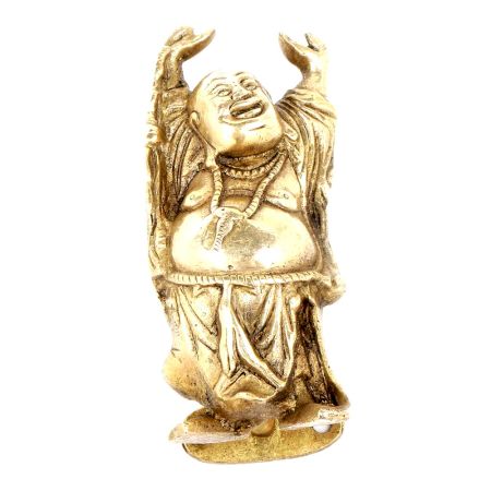 Vintage Brass laughing Buddha Door Handle