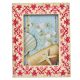 Red Hand Painted Design Photo Frame