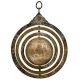 Hanging Solid Brass Celestial Globe Astronomical Armillary With Three Brass Concentric Ring