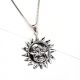 92.5 Sterling Silver Pendant Sun God Face Pendant