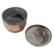 Indian Footed Copper Bowl With Lid