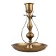 Unique Brass Candle Holder On Decorative Plate