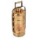 Tall Brass Tiffin Box With Four Container And A small Box On Top