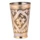 Traditional  Brass Lassi Glass Cup Flower Design Pattern