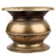 Traditional Brass Water pot With A wide Mouth and Robust centre