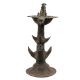 Dhokra Brass Standing Oil Lamp On Bird Base