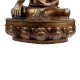 Handmade Brass Buddha Statue Meditating On Lotus Base