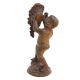Brass Boy Cherub Holding Bucket Statue For Decoration