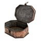 Copper Jewelry Box With Floral Kashmiri Repousse Artwork
