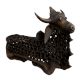 Tribal Brass Nandi Statue Jali design