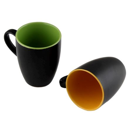 Decorative Handcraft Ceramic Coffee Mug in Set Of 2