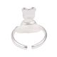 Children's Colorful Silver Bear Adjustable Toe Ring