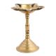 Small Vintage Used Oil Lampstand With 5 Jyoti For Peaceful Ambience