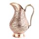 Vintage Copper Jug Carved Finely For Decor