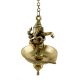 Handmade Golden Brass Dancing Ganesha Hanging Oil Wick Diya