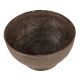 Brass Flower Pattern Border Cup In Dark Finish