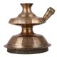 Brass Unique Shape Hookah Pot In Antique Finish