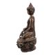 Brass Shakyamuni Buddha Statue In Dark Finish