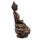 Brass Shakyamuni Buddha Statue In Dark Finish