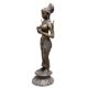 Brass Namaste Lady Statue