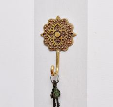 Single Brass Boho Keys Hook Coat Hook