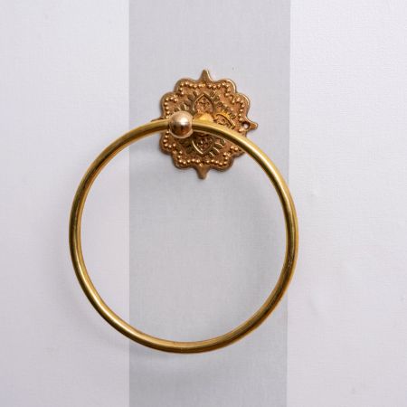 Decorative Brass Home Towel Ring