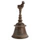 Brass Hand Bell With Nandi Figurine On Top