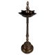Traditional Samai Oil Lamp In Antique Finish