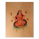 Kalighat painting Of Indian Goddess With Four Hands