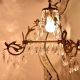 Handcrafted Vintage Design Brass Chandelier With 44 Clear Glass Prism Drop