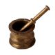 Traditional Indian Brass Pestle Mortar or Kutni