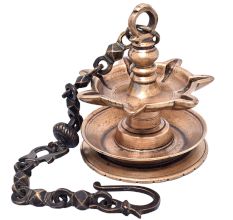 Brass Thoku Villaku Hanging Oil Lamp