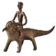 Brass Animal & Rider Statue with Fine Finish